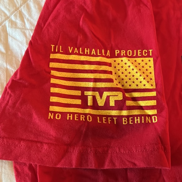 Til Valhalla Project Apparel Company (TVP), 4X Large, Red & Black, T-Shirt. - Picture 3 of 6